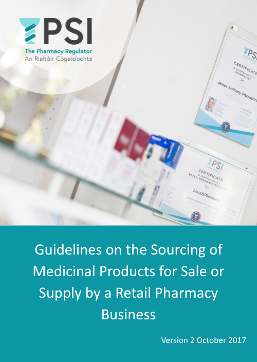 Guidelines on the Sourcing of Medicinal Products for Sale or Supply by a Retail Pharmacy Business