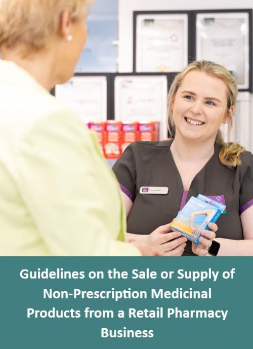 Pharmacy team member and customer at pharmacy counter