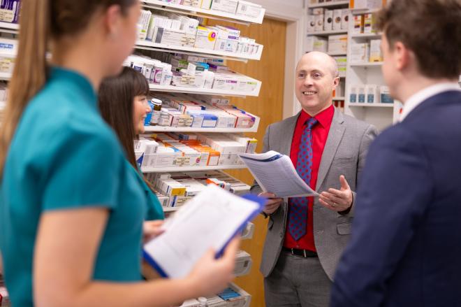 Pharmacist at work