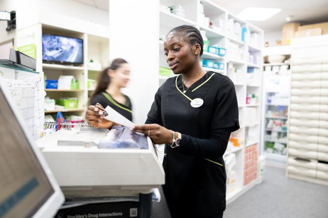 Pharmacist at work